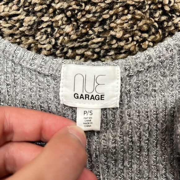 Garage fuzzy gray half top nwt but the tag fell off still has the plastic part - Picture 2 of 3